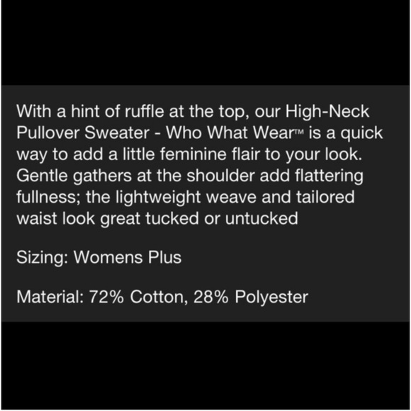 Paprika Red 2X Plus Size Pullover Sweater With Ruffle Edge Collar NEW FIRM PRICE - Picture 7 of 8